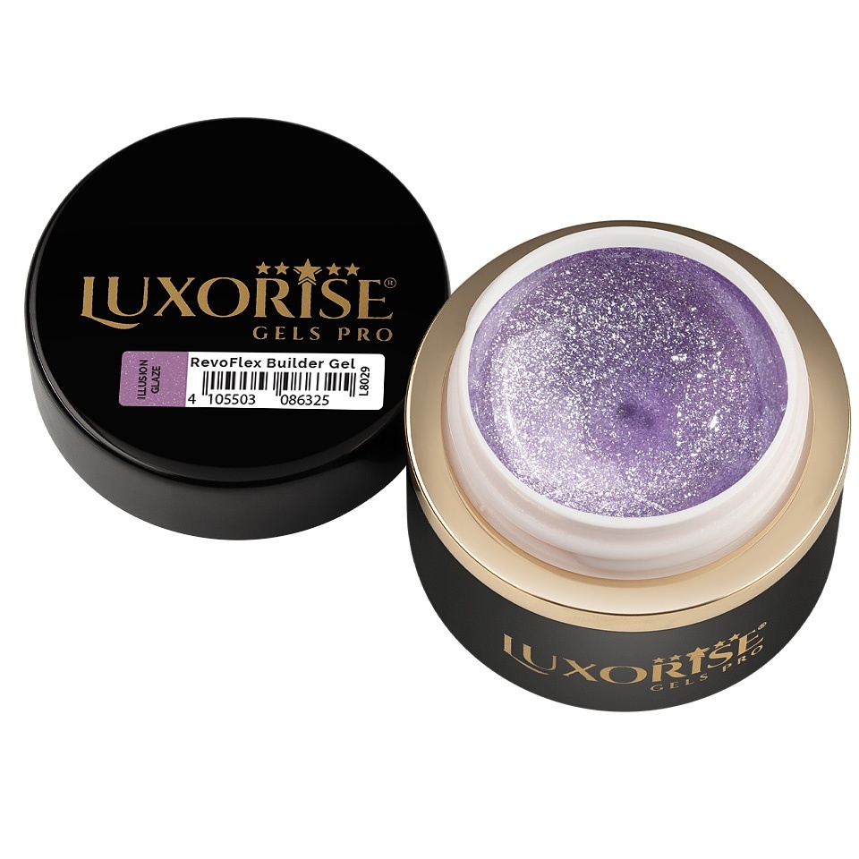 Gel UV Constructie Unghii RevoFlex LUXORISE 30ml, Illusion Glaze - 1 | YEO