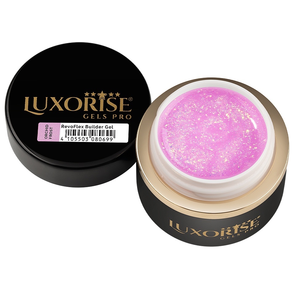 Gel UV Constructie Unghii RevoFlex LUXORISE 30ml, Orchid Frost - 2 | YEO