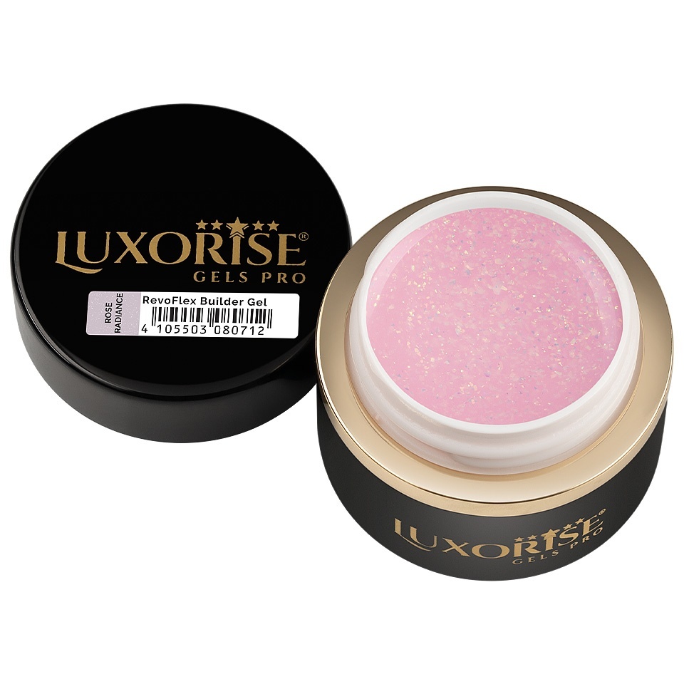 Gel UV Constructie Unghii RevoFlex LUXORISE 30ml, Rose Radiance - 2 | YEO