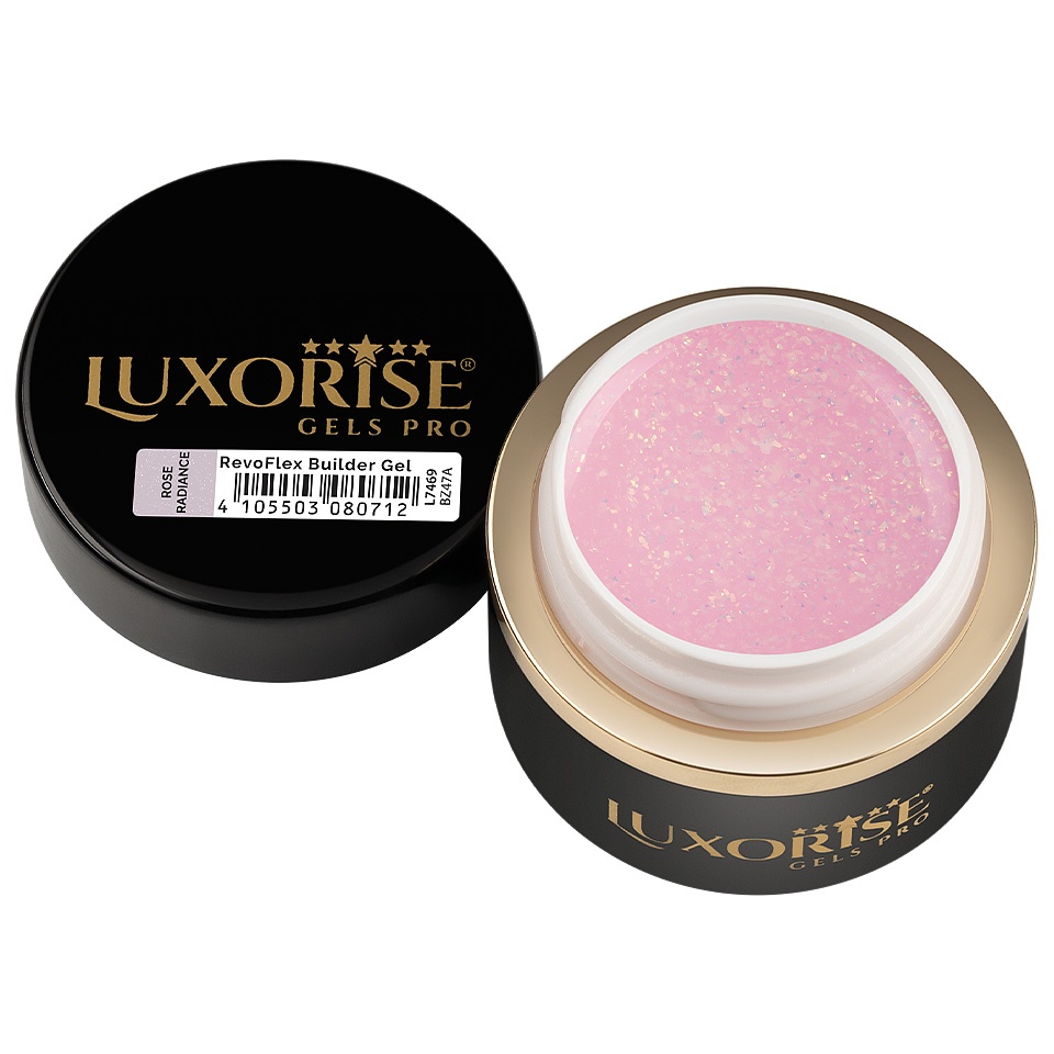Gel UV Constructie Unghii RevoFlex LUXORISE 30ml, Rose Radiance - 1 | YEO