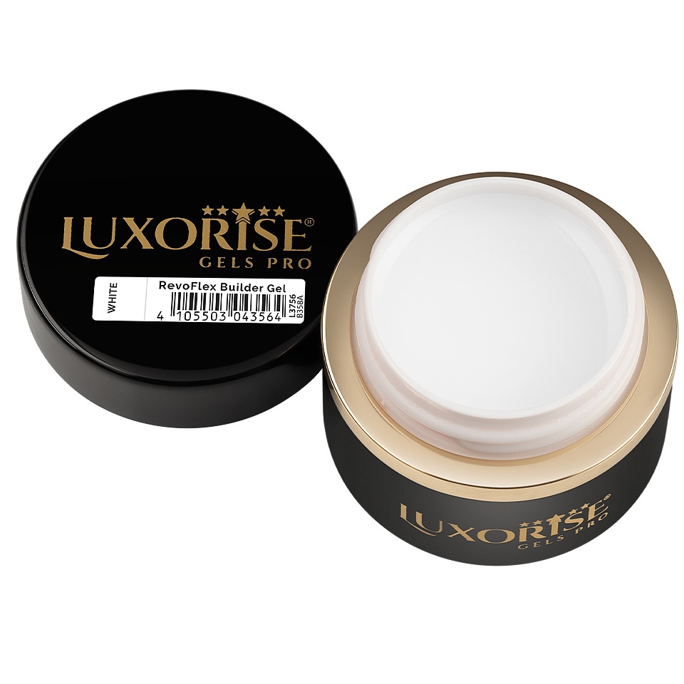 Gel UV Constructie Unghii RevoFlex LUXORISE 50ml, White - 1 | YEO