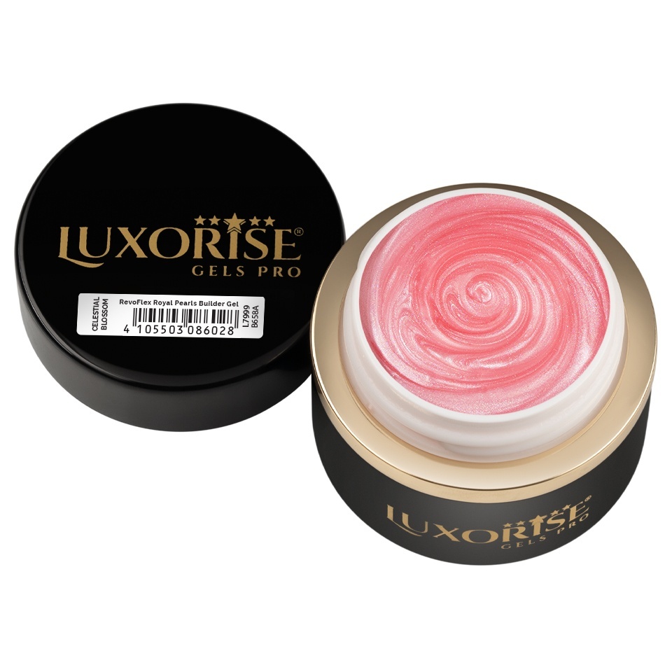 Gel UV Constructie Unghii RevoFlex Royal Pearls LUXORISE 15ml, Celestial Blossom - 2 | YEO