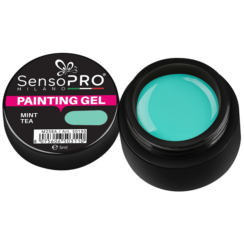 Gel UV Pictura Unghii Mint Tea 5ml, SensoPRO Milano - 1 | YEO