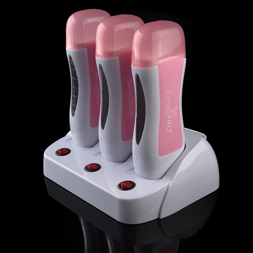 Incalzitor ceara profesional triplu cu Suport SensoPRO Milano Triple Star PRO, Pink - 1 | YEO