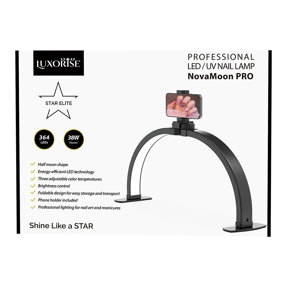 Lampa LED Profesionala Manichiura / Cosmetica LUXORISE NovaMoon PRO, Diamond - 1 | YEO