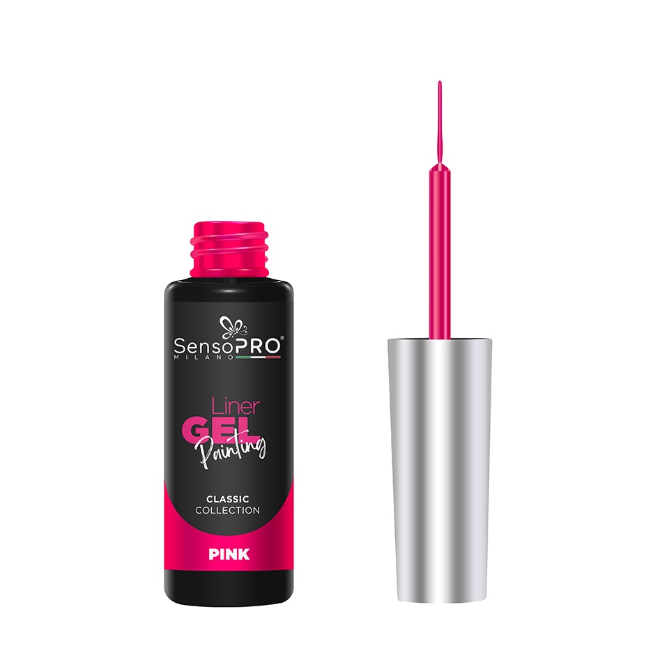 Liner Gel UV Pictura Unghii SensoPRO Milano Classic - Pink 8ml - 1 | YEO