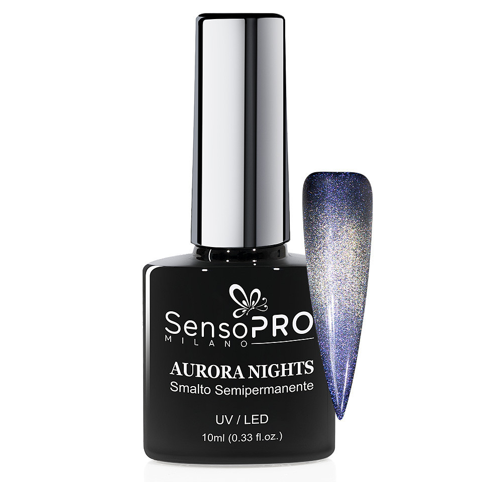 Oja Semipermanenta Aurora Nights SensoPRO Milano 10ml, Iceland Glare 08