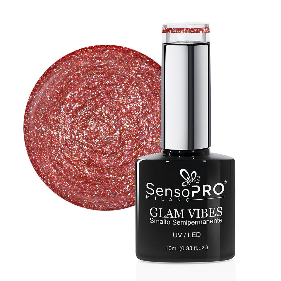 Oja Semipermanenta Glam Vibes SensoPRO Milano 10ml, Funky Glow #27