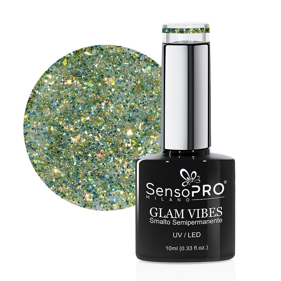 Oja Semipermanenta Glam Vibes SensoPRO Milano 10ml, Sage Princess #15