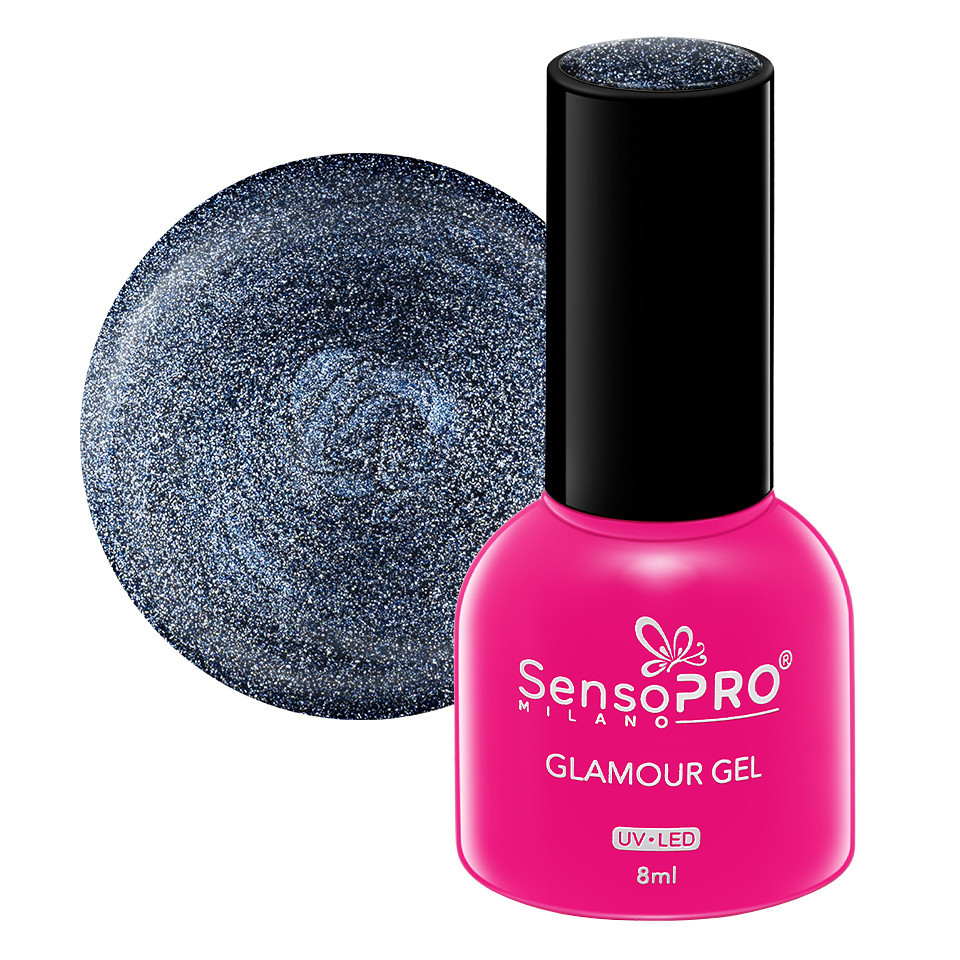 Oja Semipermanenta Glamour Gel SensoPRO Milano 8ml, Blue Heaven #62