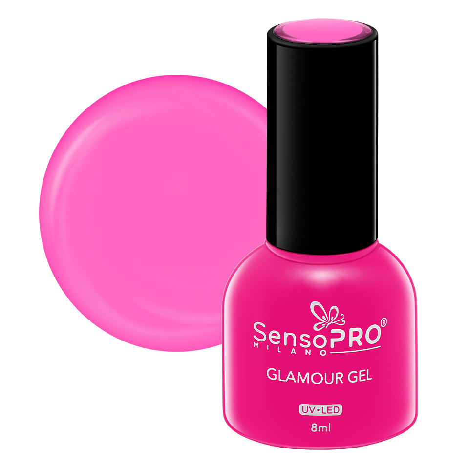 Oja Semipermanenta Glamour Gel SensoPRO Milano 8ml, Give me PINK! #52