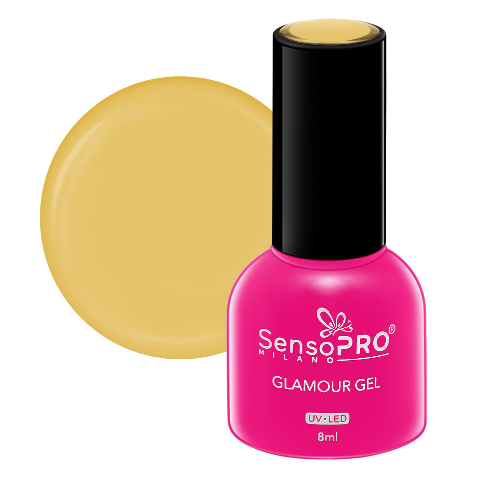 Oja Semipermanenta Glamour Gel SensoPRO Milano 8ml, Pineapple Vodka #37