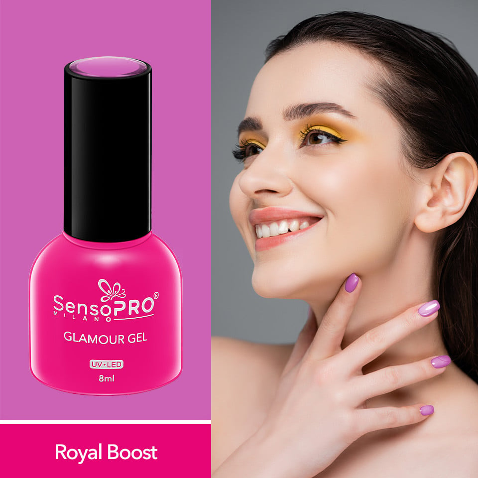 Oja Semipermanenta Glamour Gel SensoPRO Milano 8ml, Royal Boost #93 - 1 | YEO