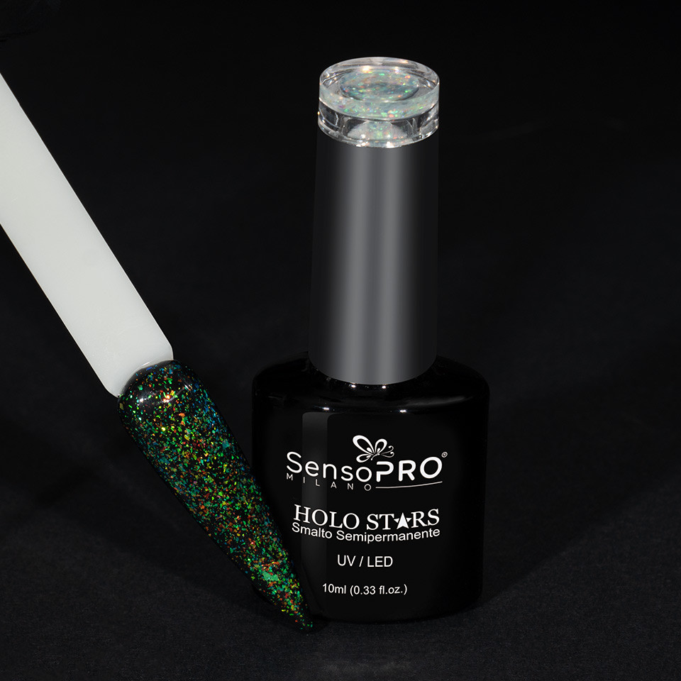 Oja Semipermanenta Holo Stars SensoPRO Milano 10ml, Outer Emerald #02 - 1 | YEO