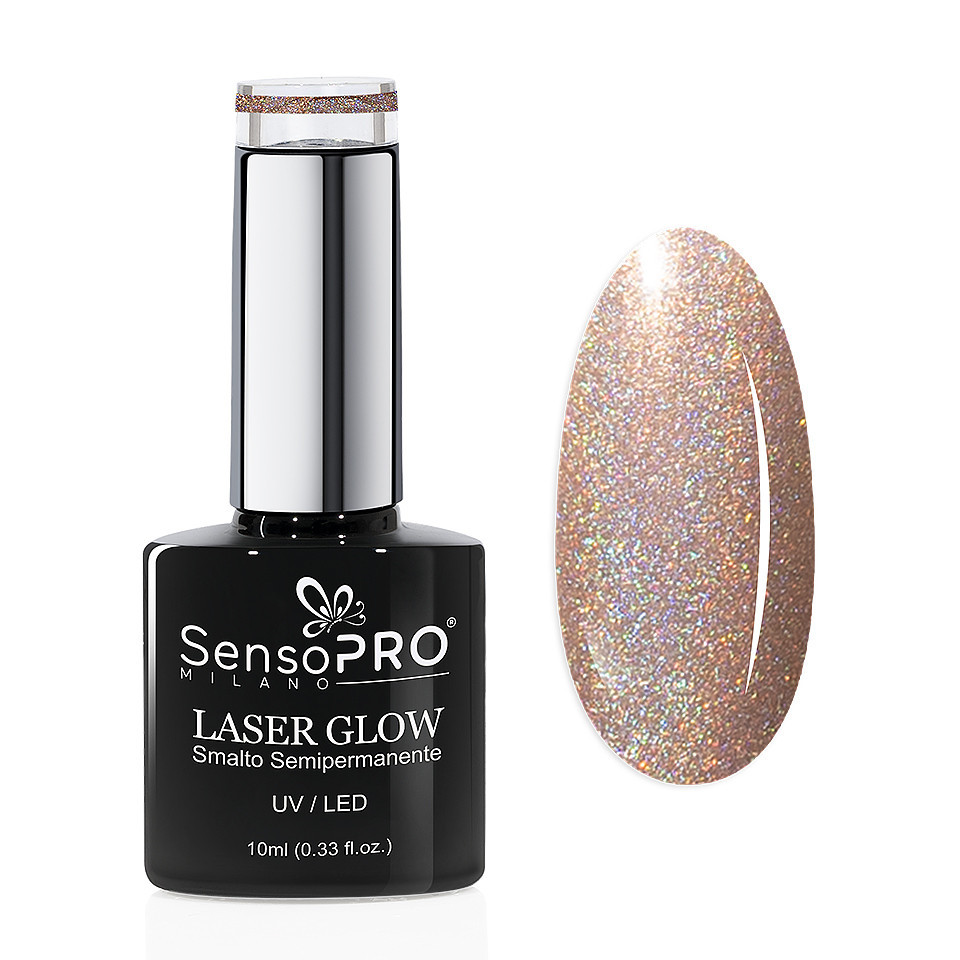 Oja Semipermanenta Holografica Laser Glow SensoPRO Milano 10ml, Spotlight Crush #11 - 2 | YEO