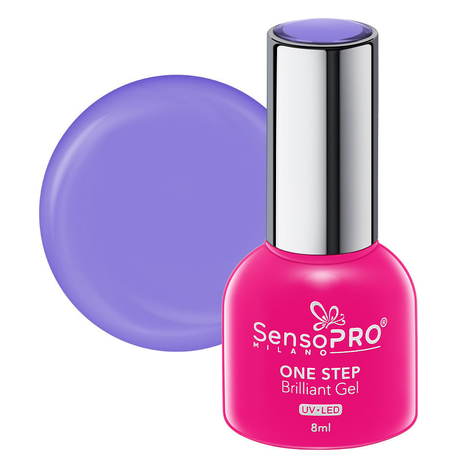 Oja Semipermanenta One Step Brilliant Gel SensoPRO Milano 8ml, Purple Gaze #68