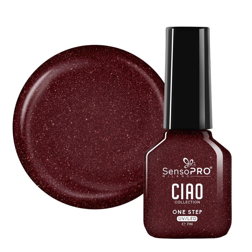 Oja Semipermanenta One Step SensoPRO Milano, CIAO Collection - Mulberry Glamour 7ml