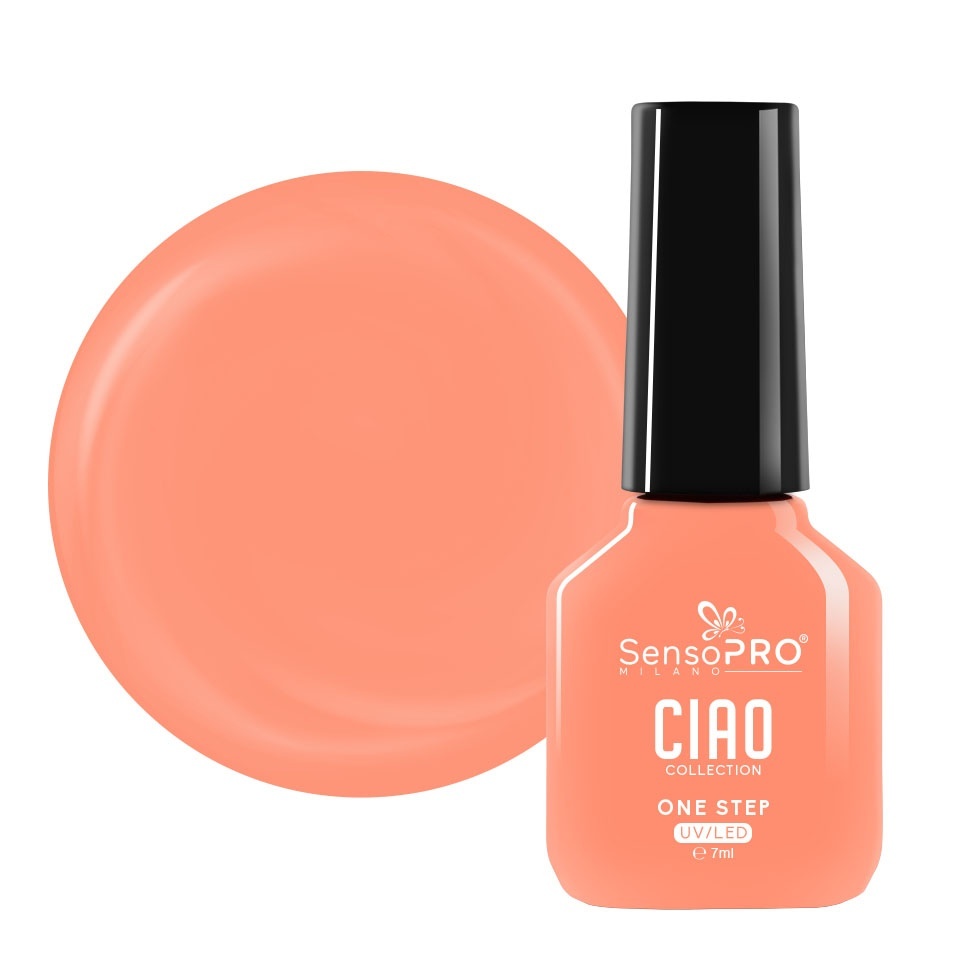 Oja Semipermanenta One Step SensoPRO Milano, CIAO Collection - Peach Charm 7ml