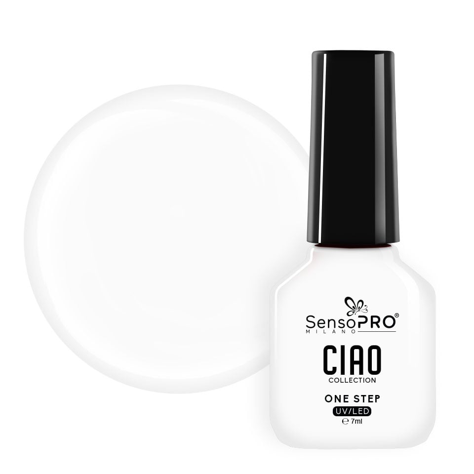 Oja Semipermanenta One Step SensoPRO Milano, CIAO Collection - White Shine 7ml