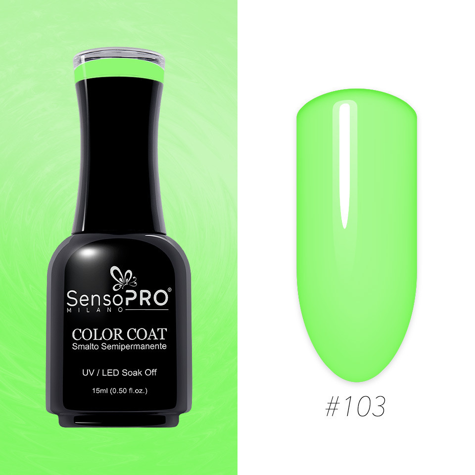 Oja Semipermanenta SensoPRO Milano 15ml, Atomic Green #103 - 1 | YEO