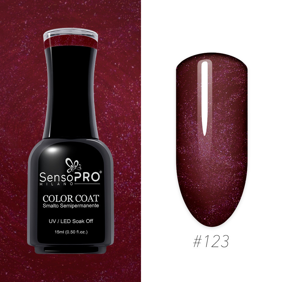 Oja Semipermanenta SensoPRO Milano 15ml, Fashion Red #123 - 1 | YEO