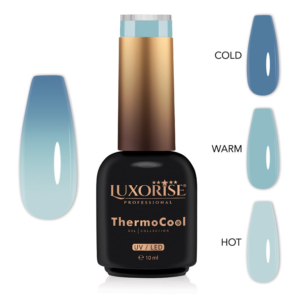 Oja Semipermanenta Termica 3 Culori LUXORISE ThermoCool - Urban Showtime 10ml