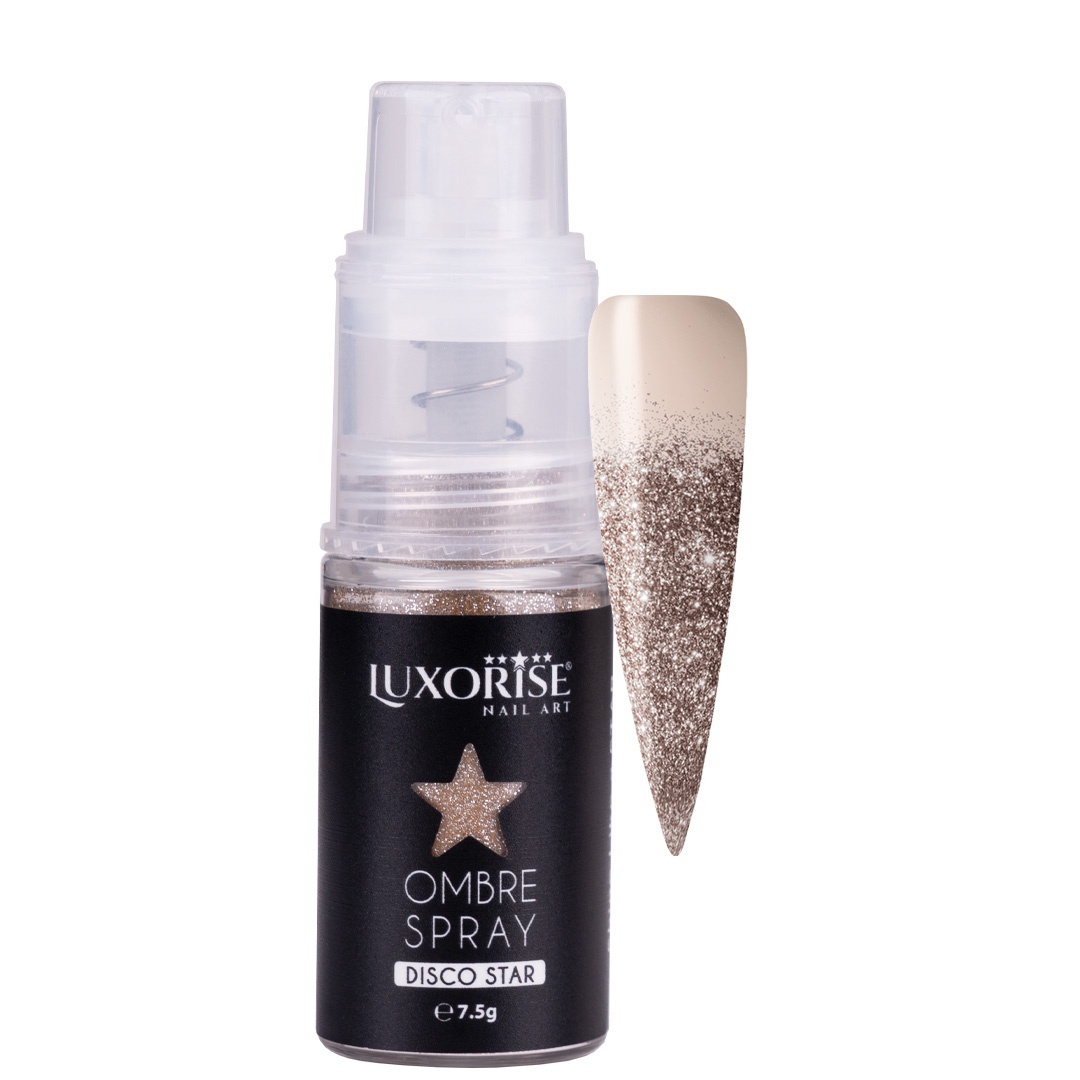 Ombre Spray Nail Art LUXORISE Disco - Gold