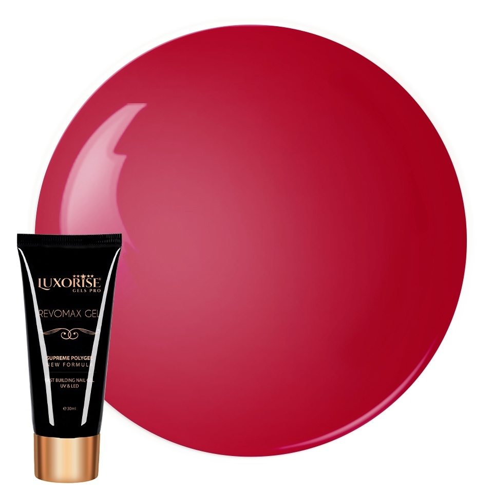 Polygel REVOMAX GEL LUXORISE Passion Red, 30ml