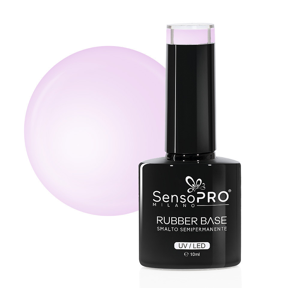 Rubber Base Gel SensoPRO Milano 10ml, #75 Lilac Nude