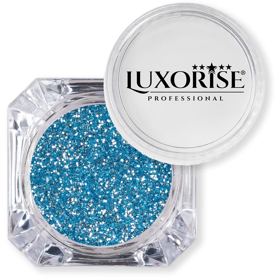 Sclipici Glitter Unghii Pulbere LUXORISE, Aqua #46 - 1 | YEO