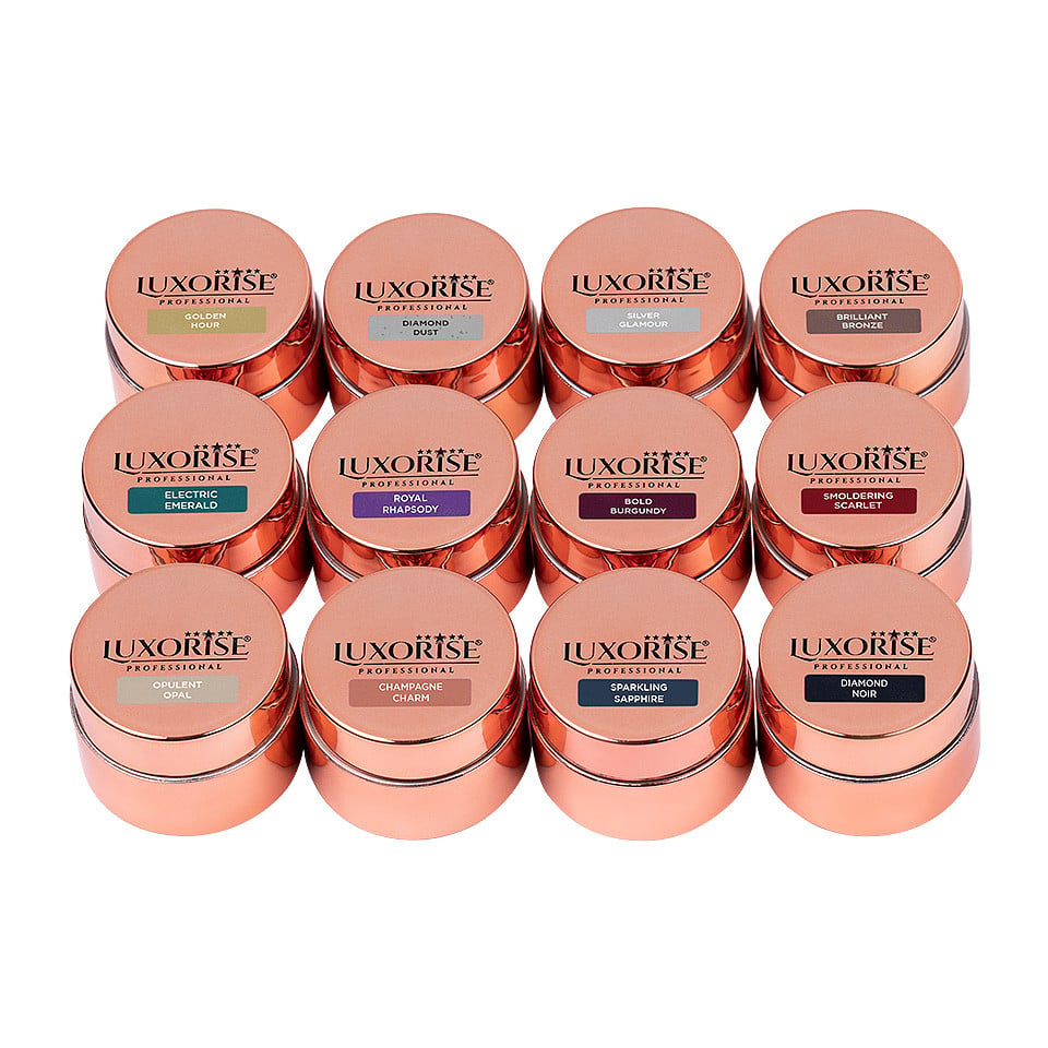 Set 12 Geluri UV Colorate LUXORISE, Glitz & Glam - 4 | YEO