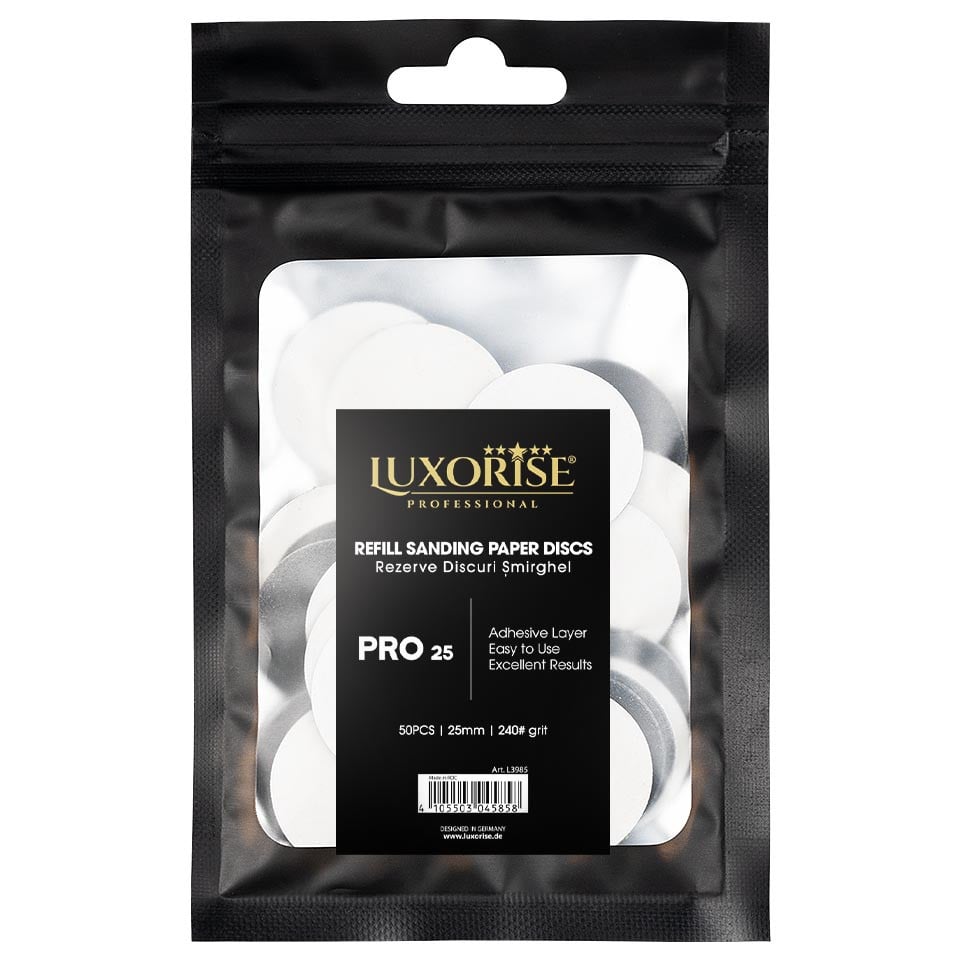 Set 50 Rezerve Smirghel pentru Disc Pedichiura LUXORISE PRO25, granulatie #240