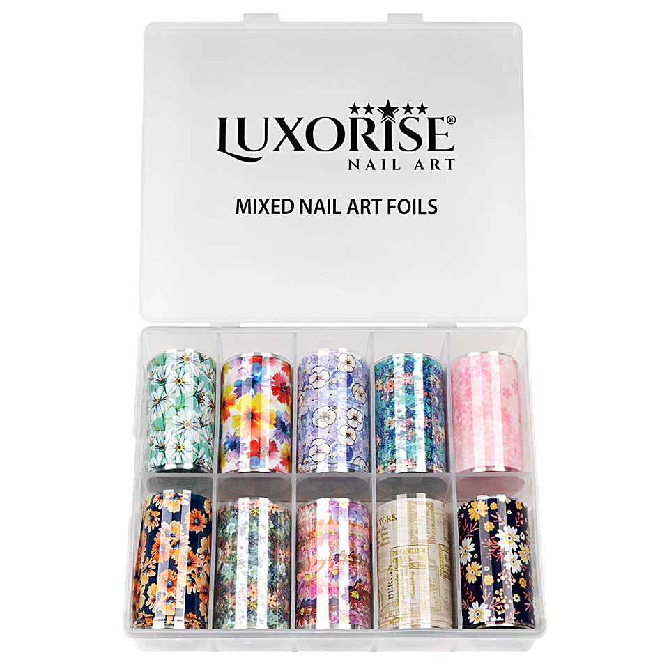 Set Folii Transfer LUXORISE Flower Whisper, 10 buc - 1 | YEO