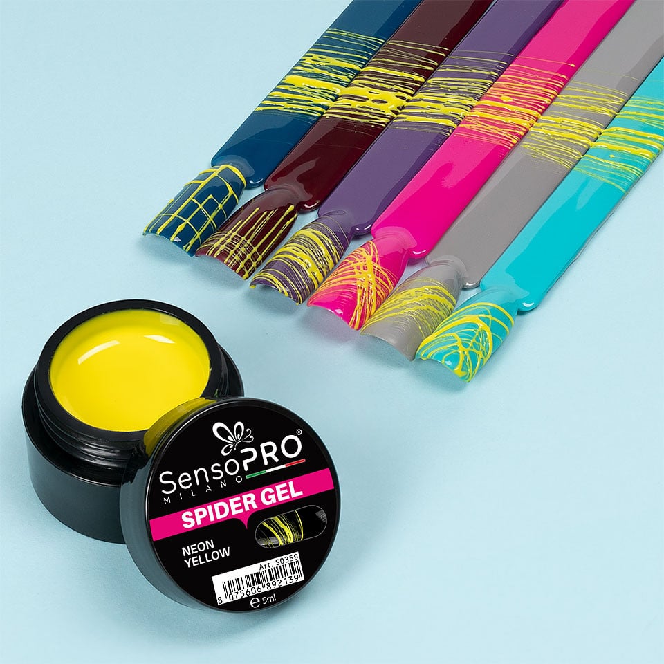 Spider Gel SensoPRO Neon Yellow, 5 ml - 2 | YEO