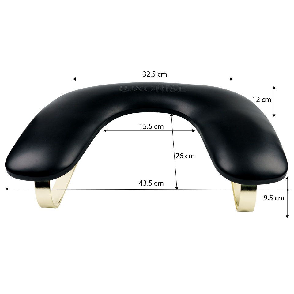 Suport Manichiura ZenU LUXORISE, Black & Gold - 1 | YEO