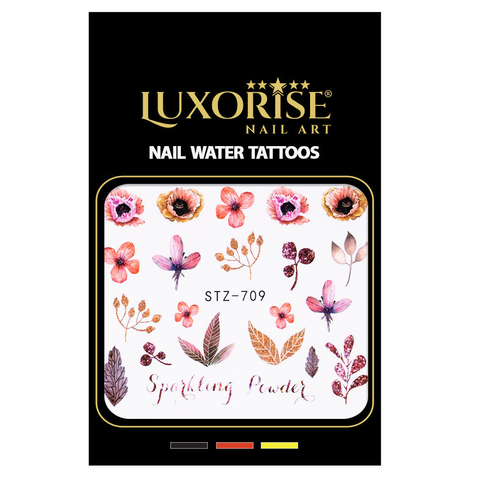 Tatuaj Unghii LUXORISE Flower Love, STZ-709 - 1 | YEO