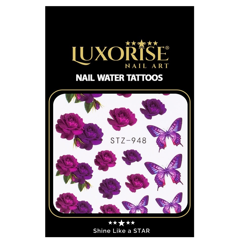 Tatuaj Unghii LUXORISE Flower Meet Butterfly, STZ-948 - 1 | YEO