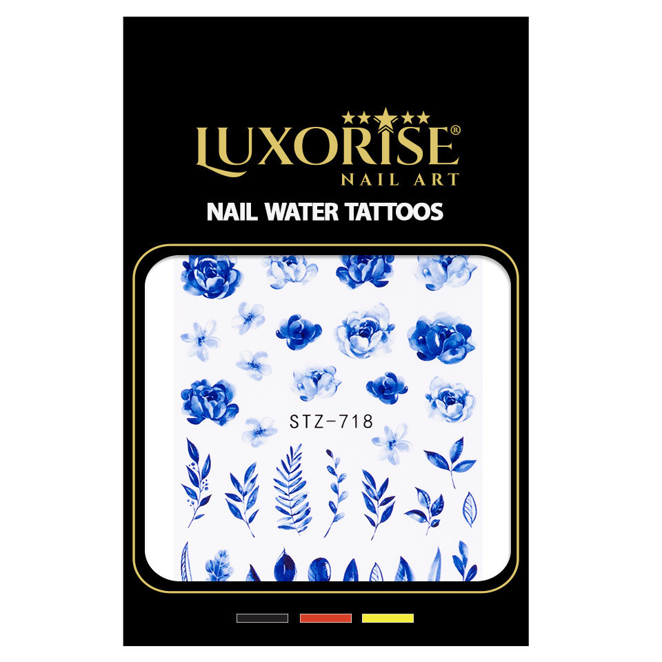 Tatuaj Unghii LUXORISE Flower Ripple, STZ-718 - 1 | YEO