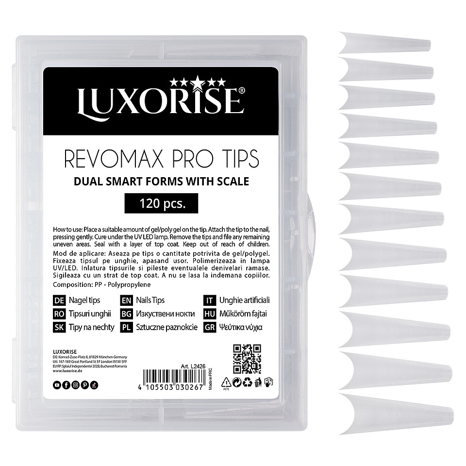 Tipsuri Reutilizabile REVOMAX PRO TIPS LUXORISE - Ballerina, 120 buc - 1 | YEO