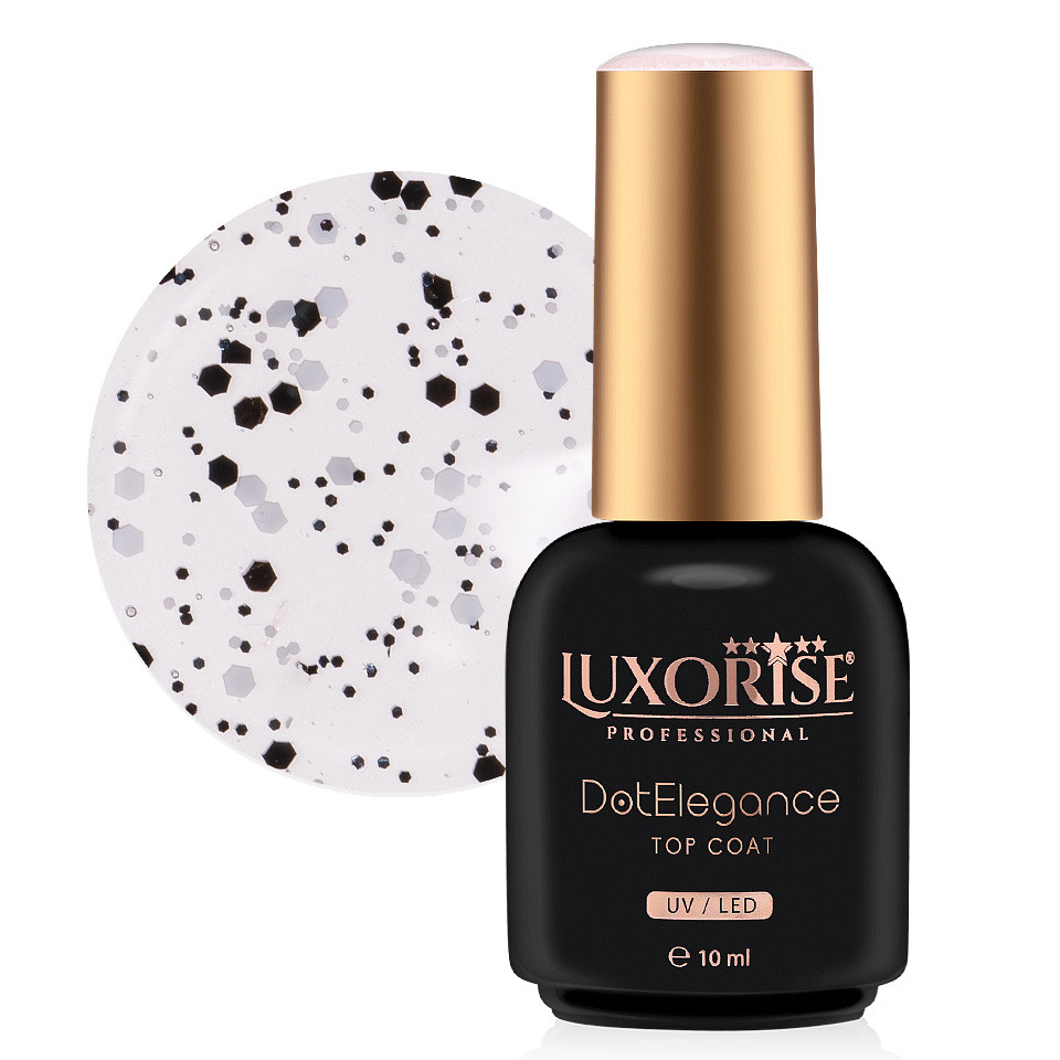 Top Coat LUXORISE - Dot Elegance, Purity & Pitch 10ml