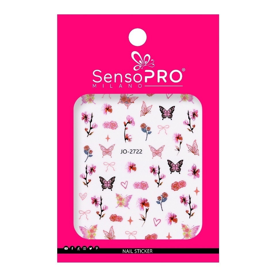 Abtibild Unghii SensoPRO Milano - Love Butterfly