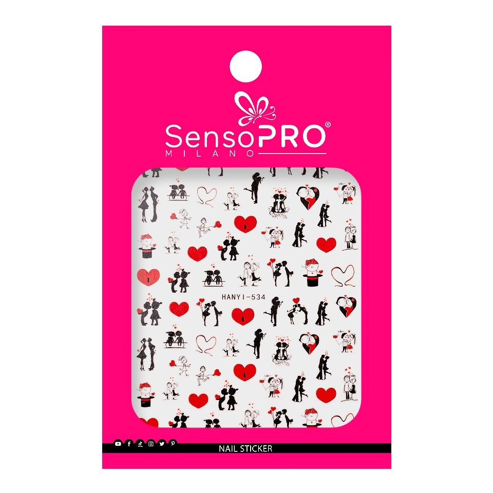 Abtibild Unghii SensoPRO Milano - Love Stories - 1 | YEO