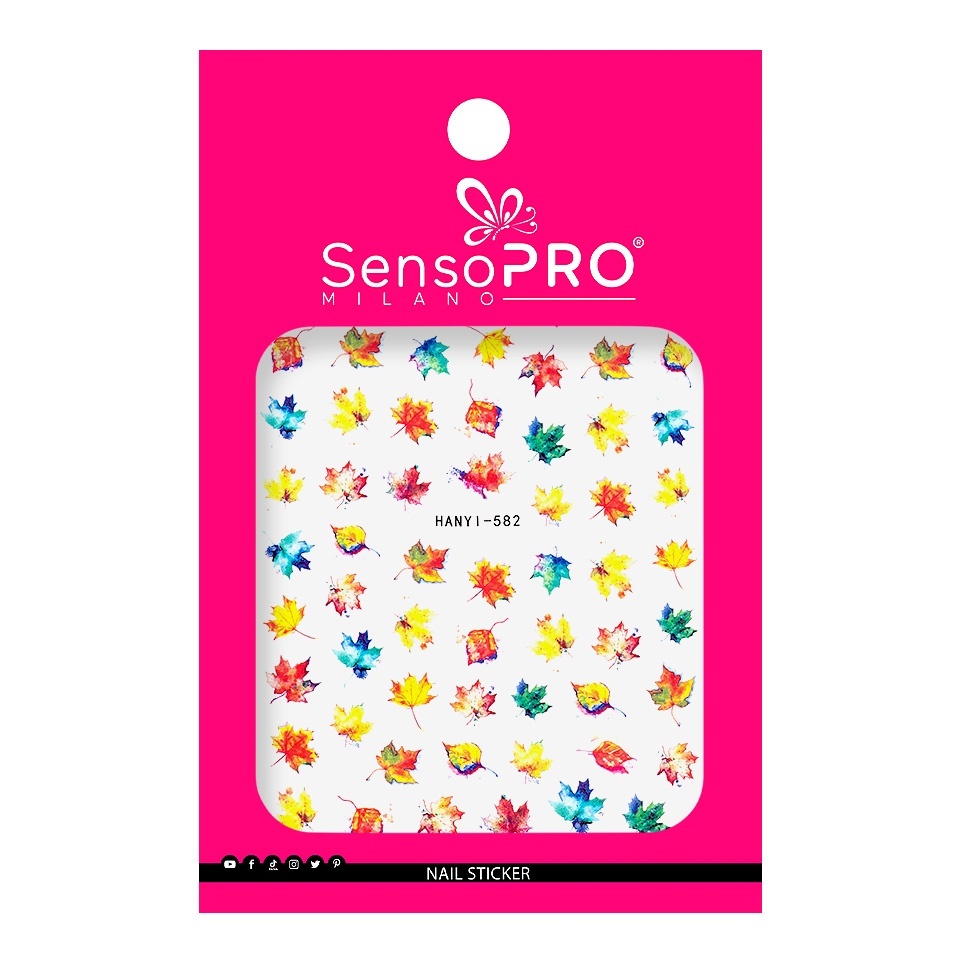 Abtibilduri Unghii SensoPRO Milano Fall Box, model HANYI-582 - 1 | YEO