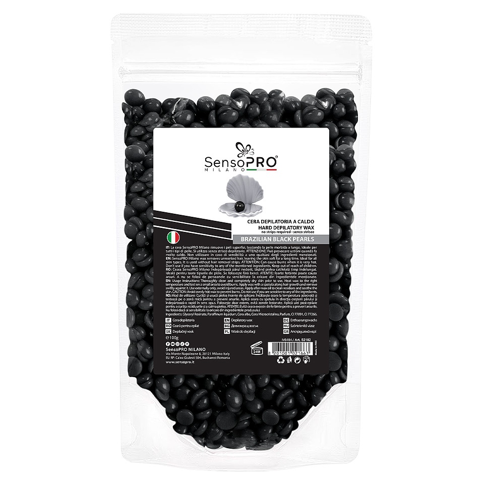 Ceara Epilat Elastica Granule SensoPRO Milano Brazilian Black Pearls, 100g