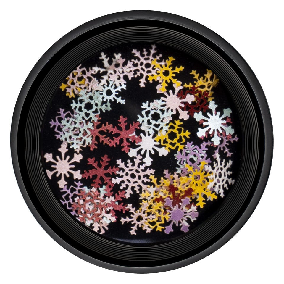 Decoratiuni Unghii LUXORISE, Colorful Snowflakes - 1 | YEO