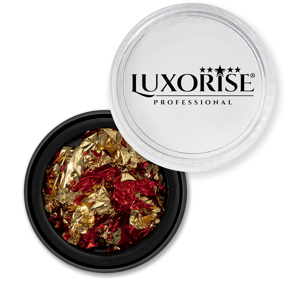 Foita Unghii LUXORISE - Unique Red & Gold #07 - 1 | YEO