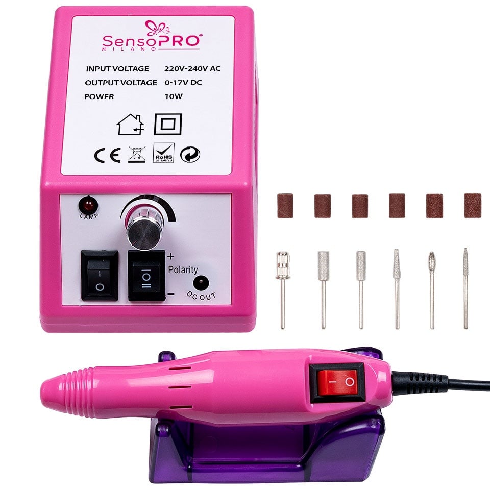 Freza Unghii Profesionala Star Nails SensoPRO Milano 20000 RPM, Roz