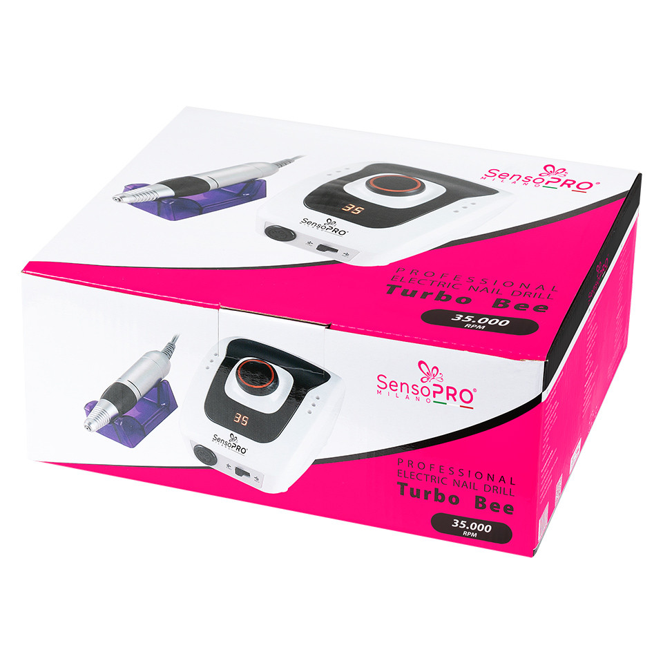 Freza unghii profesionala Turbo Bee 35.000 RPM - SensoPRO Milano, Pink SensoPRO Milano
