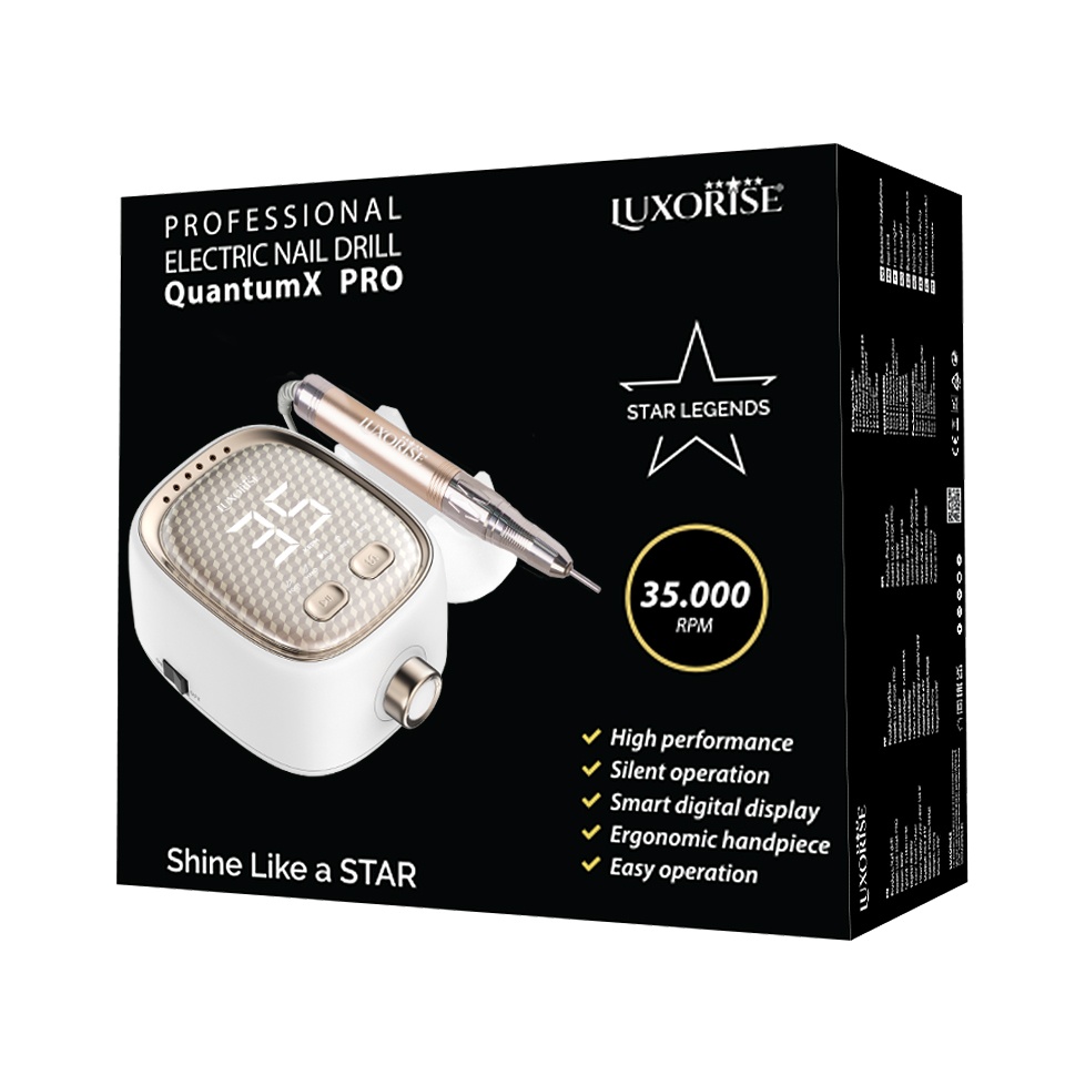 Freza Unghii QuantumX PRO 35.000RPM - LUXORISE, Gold - 3 | YEO