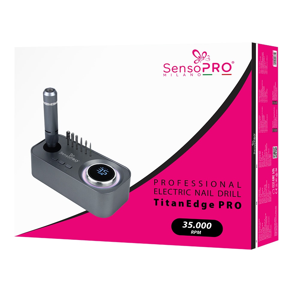 Freza Unghii TitanEdge PRO 35.000RPM - SensoPRO Milano, Titanium silver - 1 | YEO